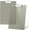 Gray, variant on Plastic Clipboards Set of 2, with Low Profile Metal Clip, A4 Clip Boards, 12.5 x 9 Inch Letter Size, School/ Office Supplies