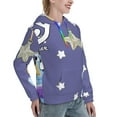 thumbnail image 3 of Saiise Bluey Women's Hoodies Long Sleeve Sweatshirts Drawstring Pullover Tops with Pocket Casual Loose-Medium, 3 of 6