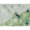 thumbnail image 5 of oneOone Velvet Mint Green Fabric Triangle & Texture Sewing Material Print Fabric By The Yard 58 Inch Wide, 5 of 5