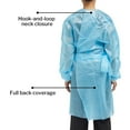 thumbnail image 4 of McKesson Chemotherapy Procedure Gown, Disposable - Full-Back, Waist Tie, AAMI Level 2, Unisex, Non-Sterile - Blue, Size Medium, 41 in L, 30 Count, 4 of 11