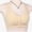 Beige, variant on Front Closure Bras for Older Women Plus Size Jacquard Comfortable Wide Strap Wireless Bralettes Everyday Bra