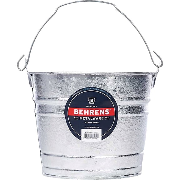 Behrens 5 qt. Galvanized Pail Gray