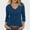 Dark Blue#01, variant on Yteetum 3/4 Length Sleeve Summer Tops for Women Fashion Long Sleeve V Neck T Shirts Top Ladies Casual Solid Color Lightweight Comfortable Three Quarter Sleeved V Neck Vacation T Shirt Blouses Outfits