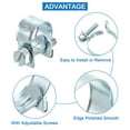thumbnail image 3 of 10Pack Mini Fuel Line Pipe Hose Clamp Clip, Adjustable 10-12mm, Zinc Plated, 3 of 5