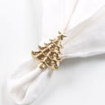 thumbnail image 3 of 6pcs Exquisite Christmas Tree Design Napkin Ring Creative Napkin Buckle Christmas Dinning Table Supplies (Golden), 3 of 7