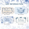 thumbnail image 2 of 4 Styles 40pcs Wine Labels for DIY Bottles Wedding Wine Bottle Labels Self Adhesive Labels for DIY Celebrations Personalized Wine Tags Wedding Bridesmaid Blue Floral Stickers 3.5x2 inch, 2 of 7
