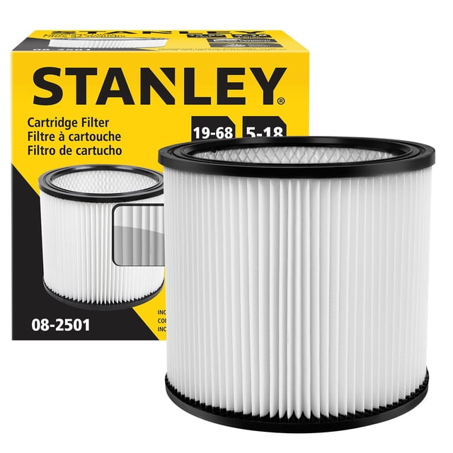 Filtro de cartucho de repuesto para Stanley Shop Vac de 5 a 18 galones