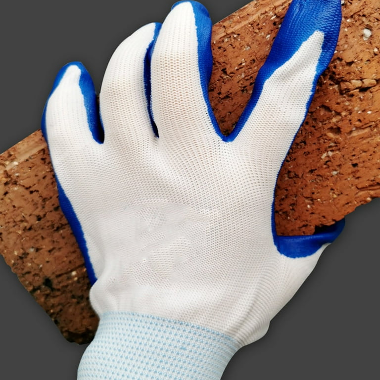 Protective Gloves Wear Oil And Alkali Butyl Blue Rubber Rubber