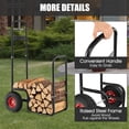 thumbnail image 6 of Patiojoy Firewood Log Cart Carrier Firewood Cart Wood Hauler with Wear-Resistant and Shockproof Rubber Wheels, 6 of 10