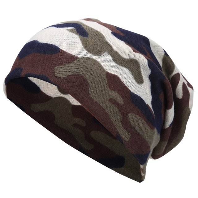 Multifuncional al aire libre elegante gorra capó bufanda sombrero boina ejército verde camuflaje