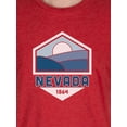 thumbnail image 3 of Unisex Nevada State Graphic Tee, Triblend T-Shirt from Home Free, Sizes S-2XL, 3 of 5