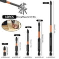 thumbnail image 3 of 10Pcs Screwdriver Bit Set Anti-Slip Magnetic Drive Bit Set High Torque Cross Slot 1/4in Hex Shank Drill Bit Set for Electric Screwdriver Impact Drill Power Tool, 3 of 8