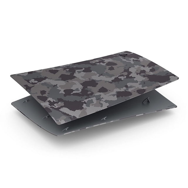 Cover Playstation 5 Digital Carcasa Camuflaje Gris
