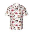 thumbnail image 1 of Balery Birthday Cake Camisas hawaianas de manga corta para hombre, camisas playeras de corte holgado, camisas de vacaciones con botones,Small, 1 of 7