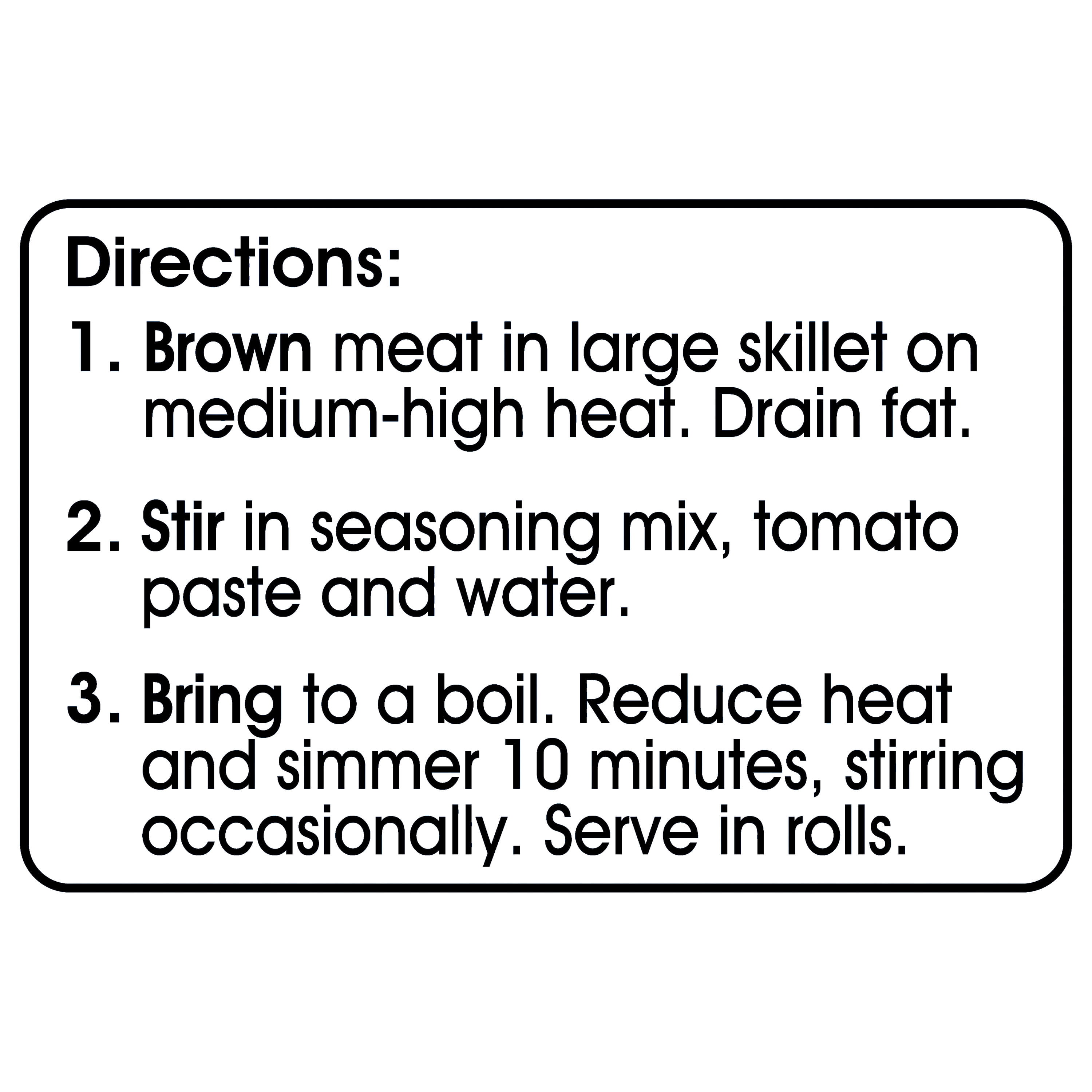 Great Value Sloppy Joes Seasoning Mix, 1.31 oz