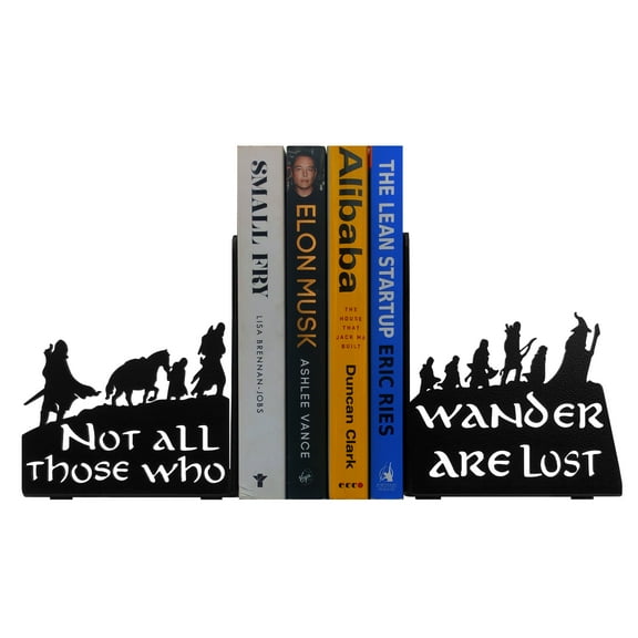 HeavenlyKraft Decorative bookends for Shelves Decorative Metal Bookend, Lord of the Rings Bookends, LOTR Bookends, Hobbit Bookends, Book Stopper for Home/Office Decor/Shelves 7 X 5.5 X4 Inch Per Piece