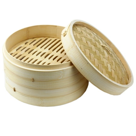 - Asian Bamboo Steamer 10 Inch Rice Steamer