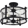 thumbnail image 6 of Generation Lighting Ethan 16 1/2" Iron and Glass Round Ceiling Light, 6 of 9