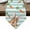 Green, variant on Easter Bunny Table Runner Linen Burlap Table Runner 36 Inches Small Spring Rabbits Carrots Turquoise Stripes Dresser Scarves for Kitchen Island Coffee Dining Party Wedding Holiday Decor 13"x36"