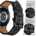 thumbnail image 3 of Galaxy Watch 4 Band 40mm 44mm/Galaxy Watch 4 Classic 46mm 42mm Bands, 20mm Leather Wristband Replacement Strap Women Men for Samsung Watch 4/Galaxy Wa, 3 of 4
