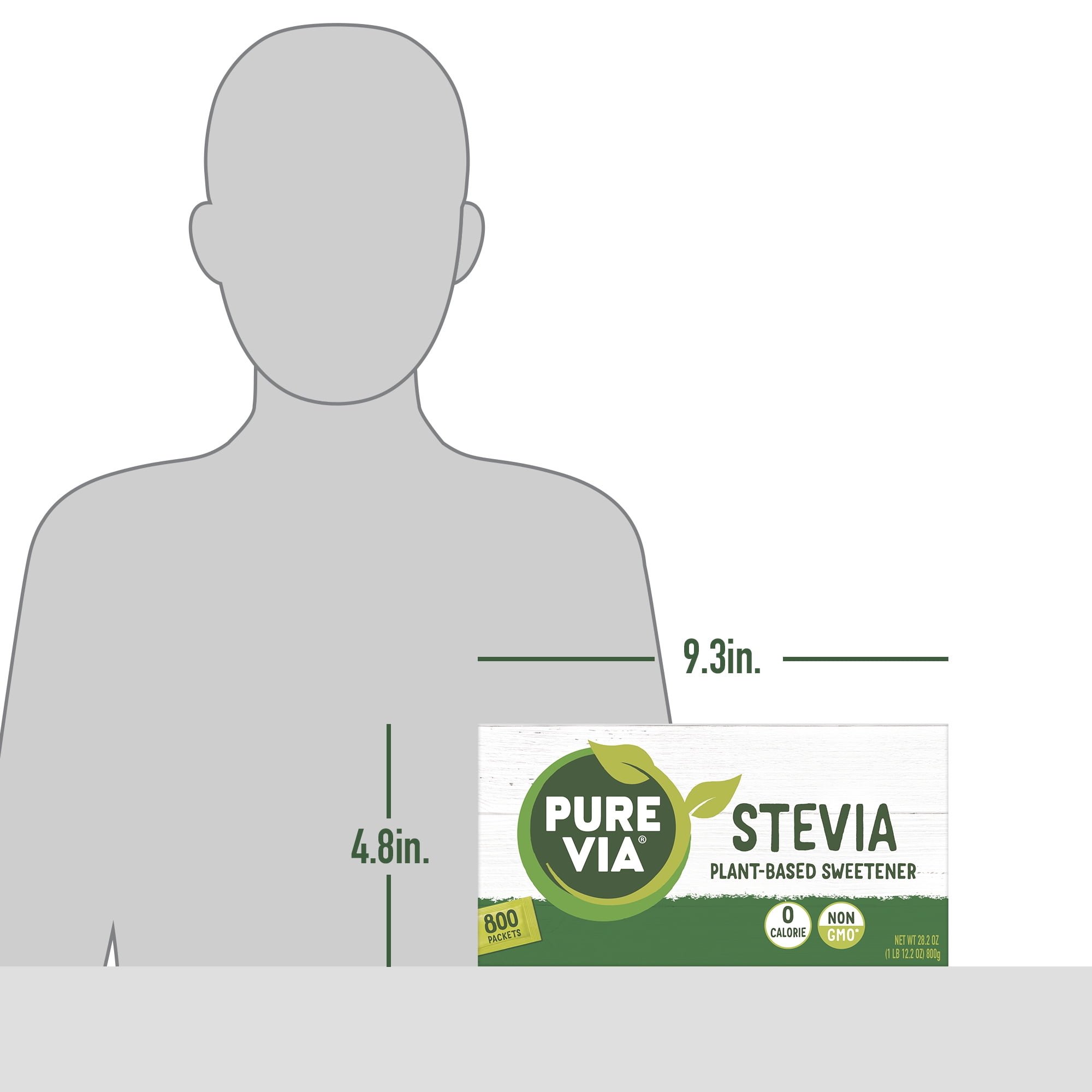Stevia Sweetener, Pure Via 40 Packets - Jersey
