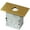 Brass, variant on ENERLITES Screw Cap Cover Floor Box kit, 5” x 2.86” 1-Gang, 20A Tamper-Weather Resistant Receptacle Single Outlet, Watertight Gasket, Corrosive Resistant, UL Listed, 975547-SS, Stainless Steel