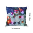 thumbnail image 3 of ChicYu Christmas Pillowcovers Holiday Gift LED String Lights Flashing and Steady Dual Mode Short Printed Sofa Cushion Cover for Home Holiday Use, 3 of 6