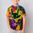 thumbnail image 3 of Share The Love T Shirts, 3D Print Short Sleeve for Boys Girls, Casual Graphic Tee Tops, 3 of 10