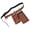 yellowish brown, variant on Medieval Leather Waist Bag With Leather Belt Leather Side Pack Waist Phone Bag Halloween Medieval Costume Accessories