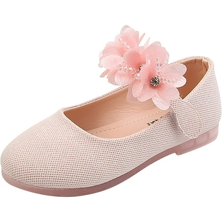 

Girls Floral Sandals Soft Sole Rubber Sandals Lightweight Hook Loop Shoes Wedding Party for Toddler/Little Kid/Big Kid