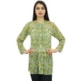 thumbnail image 4 of Phagun Women's Purple Floral Digital Printed Georgette Casual Tunic Top Wear-4, 4 of 9