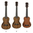 thumbnail image 4 of QualitChoice Ukulele Durable Exquisite Guitar Solid Wood Professional Guitars Uke Instrument Lovers Beginner Accessories Supplies 26inch Walnut 21inch Mahogany, 4 of 6