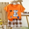 thumbnail image 2 of Toddler Baby Boy Summer Outfit Short Sleeve T Shirt Top Casual Shorts Set Clothes 6 12 18 24 Month, Size 3 Months, 2 of 3