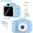thumbnail image 6 of Kids Selfie Camera, 1080P HD Video Camcorder, Charming Christmas Birthday Gift for Boys 3-10, Portable Game Toy with 32G SD Card (Blue), 6 of 8