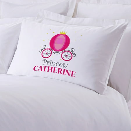 Princess Carriage Personalized Kids Standard Pillowcase