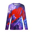 thumbnail image 6 of Fairy Tail Women’s Pajama Top 3D Digital Print Sleepwear Trendy Crewneck Pullovers Long Sleeve Shirts S, 6 of 8