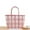 pink big, variant on Summer Handbag For Women Fashion Transparent Jelly Bag Female Large Capacity Woven Beach Bag Handmade Shopping Basket Tote Bolsa