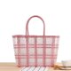 thumbnail image 1 of LHSHID Summer Handbag For Women Fashion Transparent Jelly Bag Female Large Capacity Woven Beach Bag Handmade Shopping Basket Tote Bolsa, 1 of 6