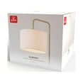 thumbnail image 4 of 58" Brass Floor Lamp with White Linen Shade, On/Off Rotary Switch on Socket, Home Office Accessories, 4 of 7