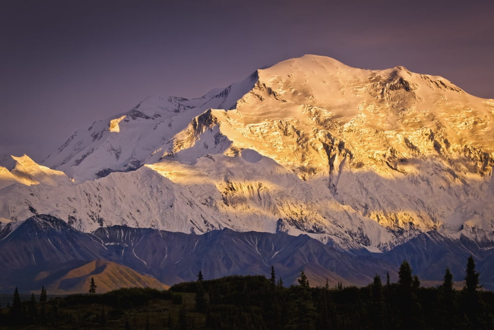 Sunset Glow On Mt M