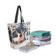 thumbnail image 2 of Large Canvas Bag 13.5x5.1x15 Inch Canvas Bag Shopping Canvas Bag Suitable For Outing Shopping Travel Out Of Large Capacity Storage Christmas Colored Deer, 2 of 9