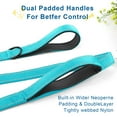 thumbnail image 3 of Dog Leash 5ft/6ft Long, Double Handle Dog Leash for Safe Control Training, Double Sided Reflective Leash for Small, Medium & Large Dog(6 ft,Sky Blue), 3 of 7