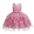 thumbnail image 1 of Vestido de princesa para fiesta de cumpleaños con tutú de tul para niños, ropa infantil con encaje Floral para niñas, traje elegante de graduación de boda 12-18M (etiqueta 80) Gao Jinjia LED, 1 of 2