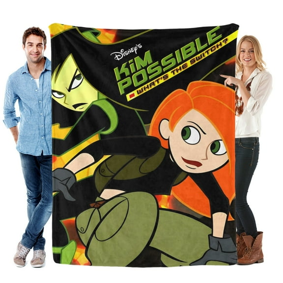 Kim Possible-Anti-Pilling Flannel Blanket Soft Lightweight Plush Fuzzy Cozy Luxury Blanket for Home and Kitchen Use – Perfect for Kids and Adults