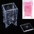 thumbnail image 5 of Cosmetic Organizer Makeup Cotton Nail Remover Swab Case Holder Storage Box (Transparent Color) Rawiri, 5 of 8
