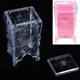 thumbnail image 5 of Organizador de cosméticos, caja de almacenamiento con soporte para hisopo, removedor de uñas de algodón para maquillaje (Color transparente), 5 of 8