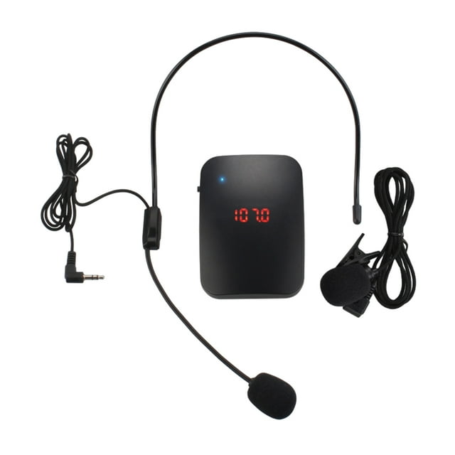 Unatoiry FM Transmitter Headset Advanced Noise-canceling Technology For Crystal Clear Sound Portable