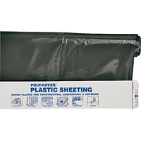 Black Poly Bags - ORGILL POLY 6X1.5-B Poly Film, 300 ft L, 1-1/2 ft W, 6 mil Thick, Black