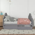 thumbnail image 2 of Sofa Bed Upholstered Daybed Twin size, Gray - Can Be Used for Bedroom Leisure Home( with Storage Drawers/with Trundle ), 2 of 8