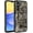 Camo, variant on Case for Samsung Galaxy A15 5G Phone, Nakedcellphone Rugged Hybrid Ring Grip Cover with Stand and Built-In Mounting Plate - USA Flag Design
